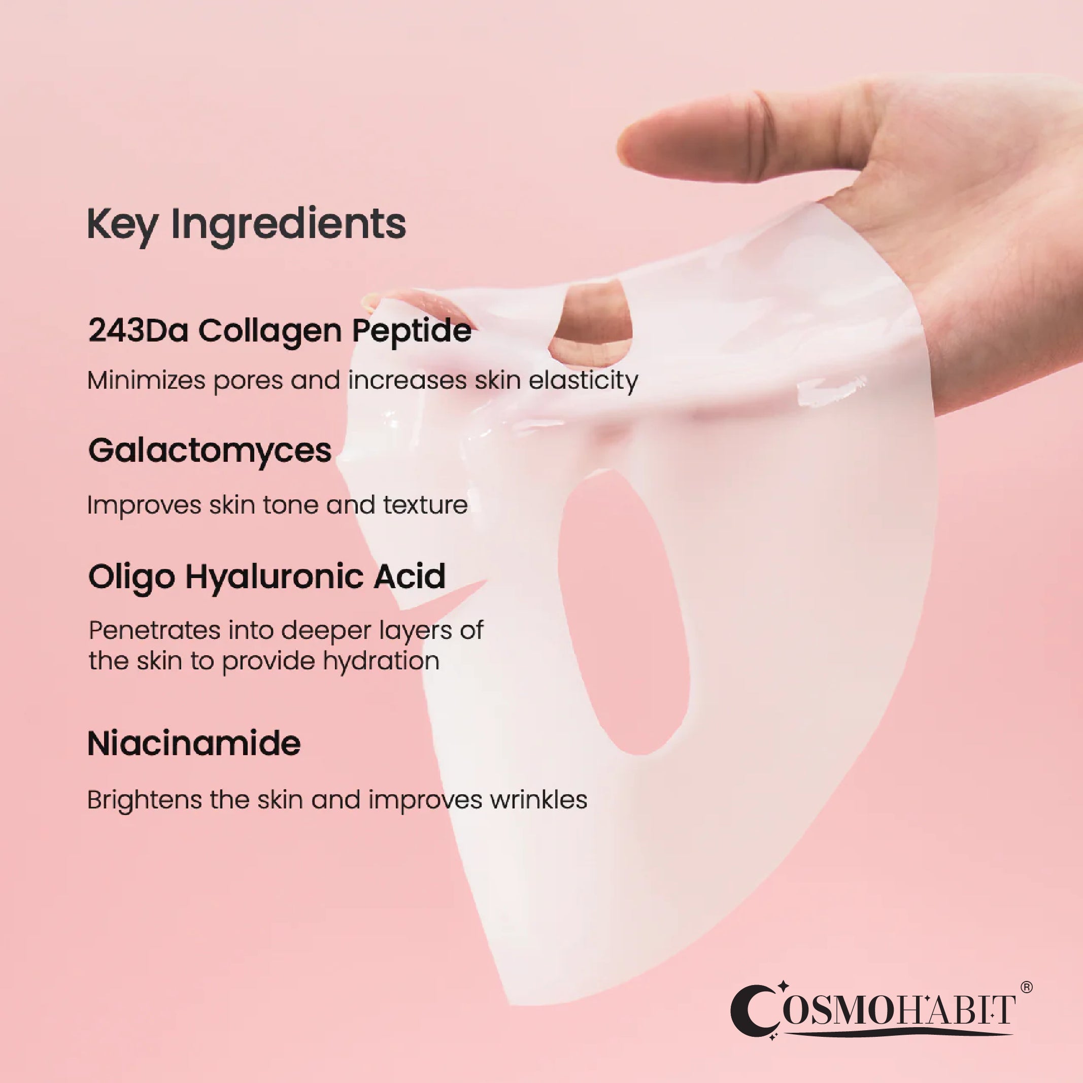 Face Mask Bio-Collagen Real Deep Mask Cosmohabit®