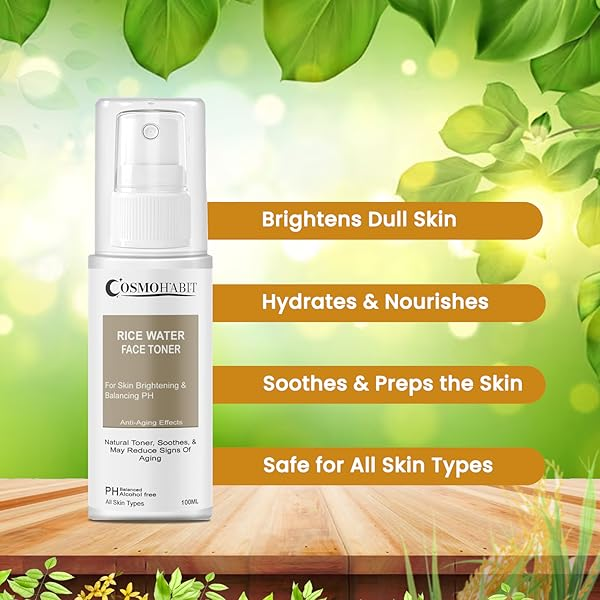 Rice Water Face Toner: For Skin Brightening & Balancing PH My Store