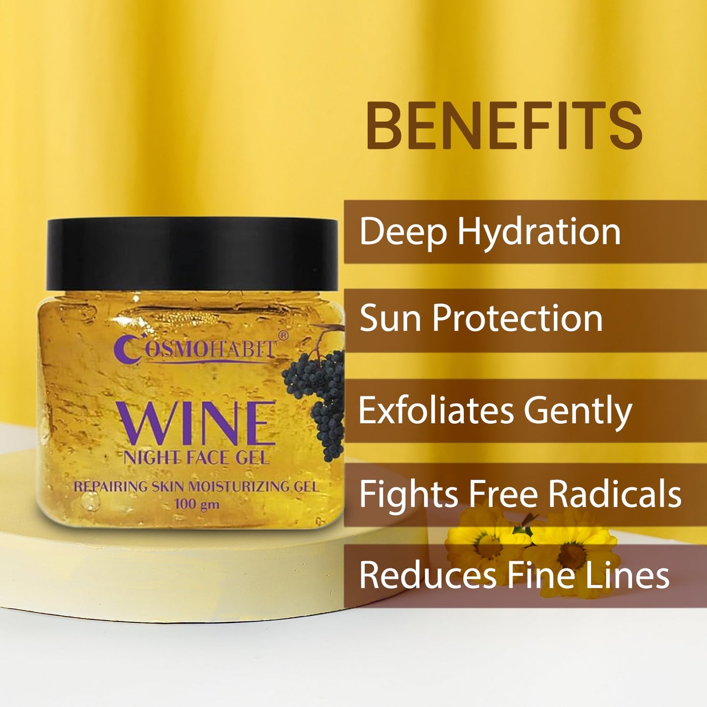 Wine Night Face Gel | Overnight Skin Repair & Rejuvenation My Store