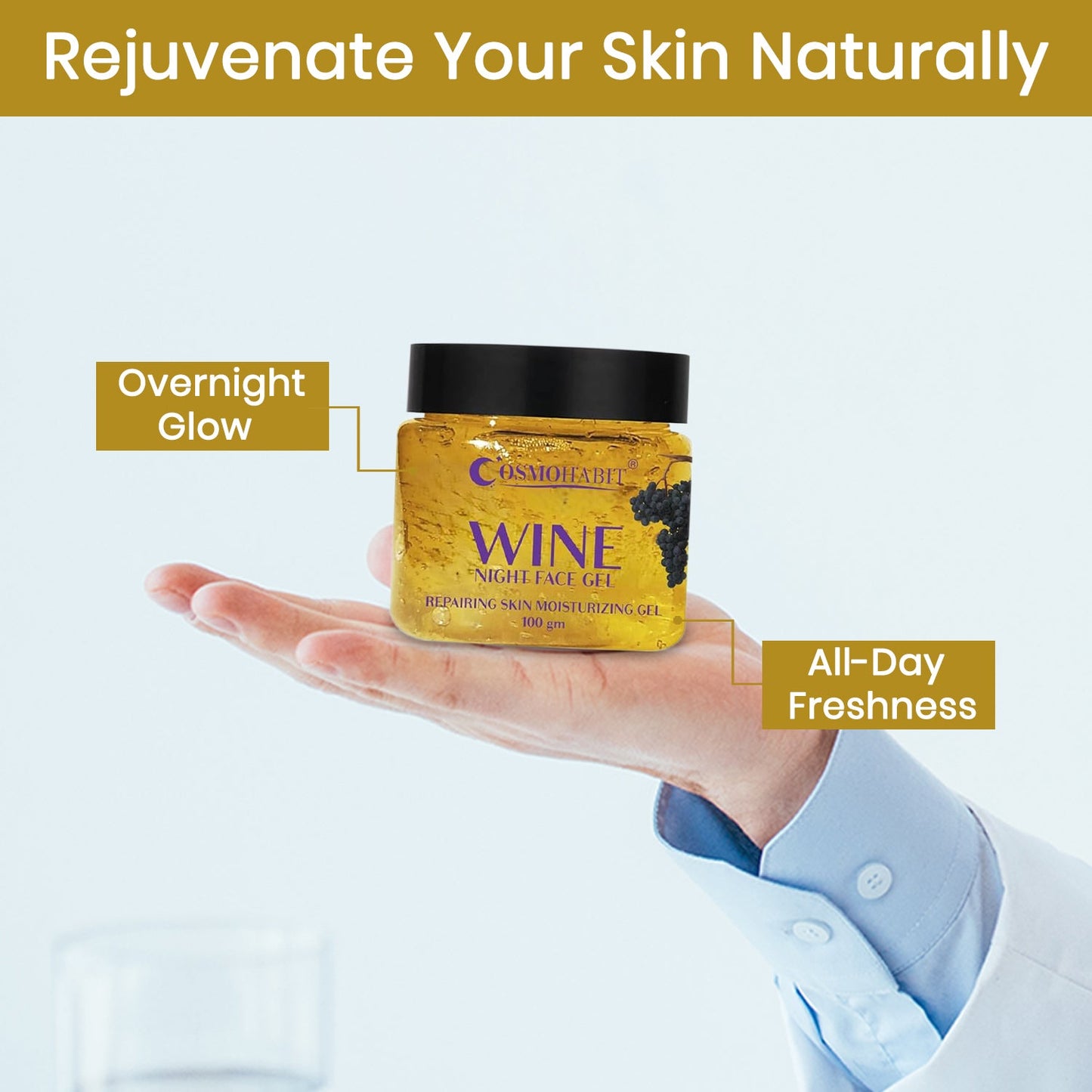Wine Night Face Gel | Overnight Skin Repair & Rejuvenation My Store