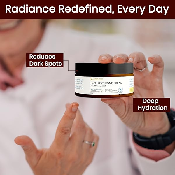 L-Glutathione Cream with spf 50+++ | Brightens Skin, Reduces Hyperpigmentation My Store