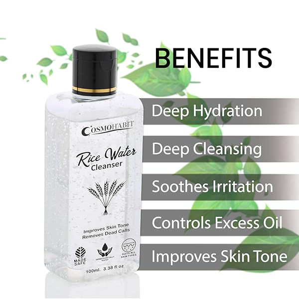 Rice Water Facial Cleanser | Improves Skin Tone & Removes Dead Cells My Store