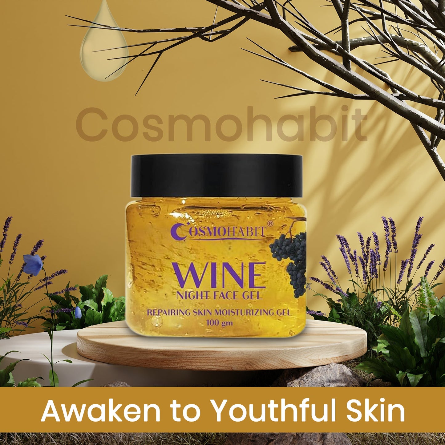 Wine Night Face Gel | Overnight Skin Repair & Rejuvenation My Store