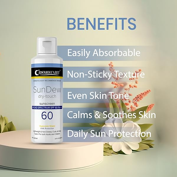 Sundew Sunscreen SPF 60 PA+++ | Broad Protection Against UVA/UVB Rays My Store