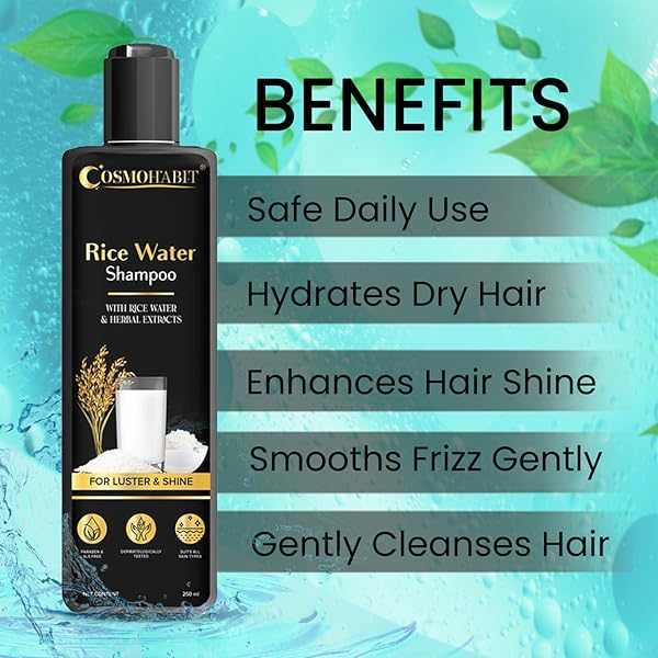 Rice Water Shampoo | Reduces Hair Breakage, Boosts Lasting Shine My Store