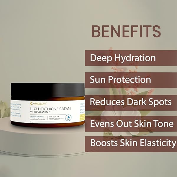 L-Glutathione Cream with spf 50+++ | Brightens Skin, Reduces Hyperpigmentation My Store