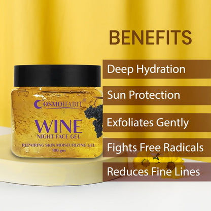Wine Night Face Gel | Overnight Skin Repair & Rejuvenation My Store